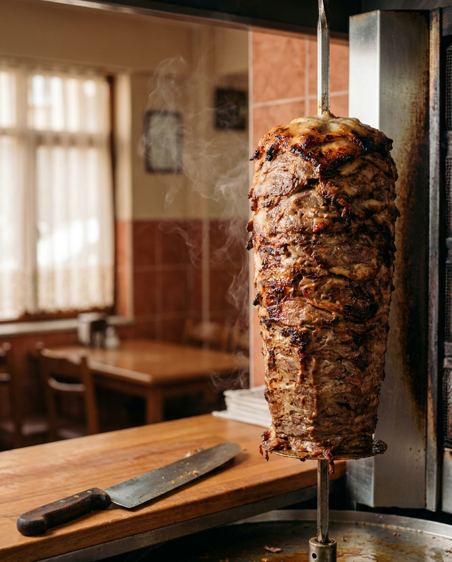 Karadeniz Kardeşler Lokantası ocakta döner